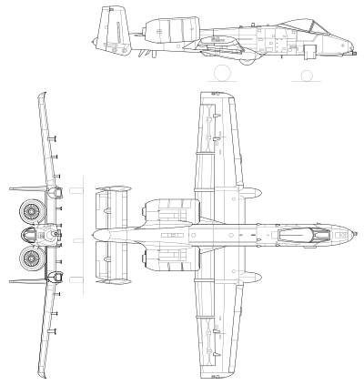 Planos del A10 Thunderbolt II