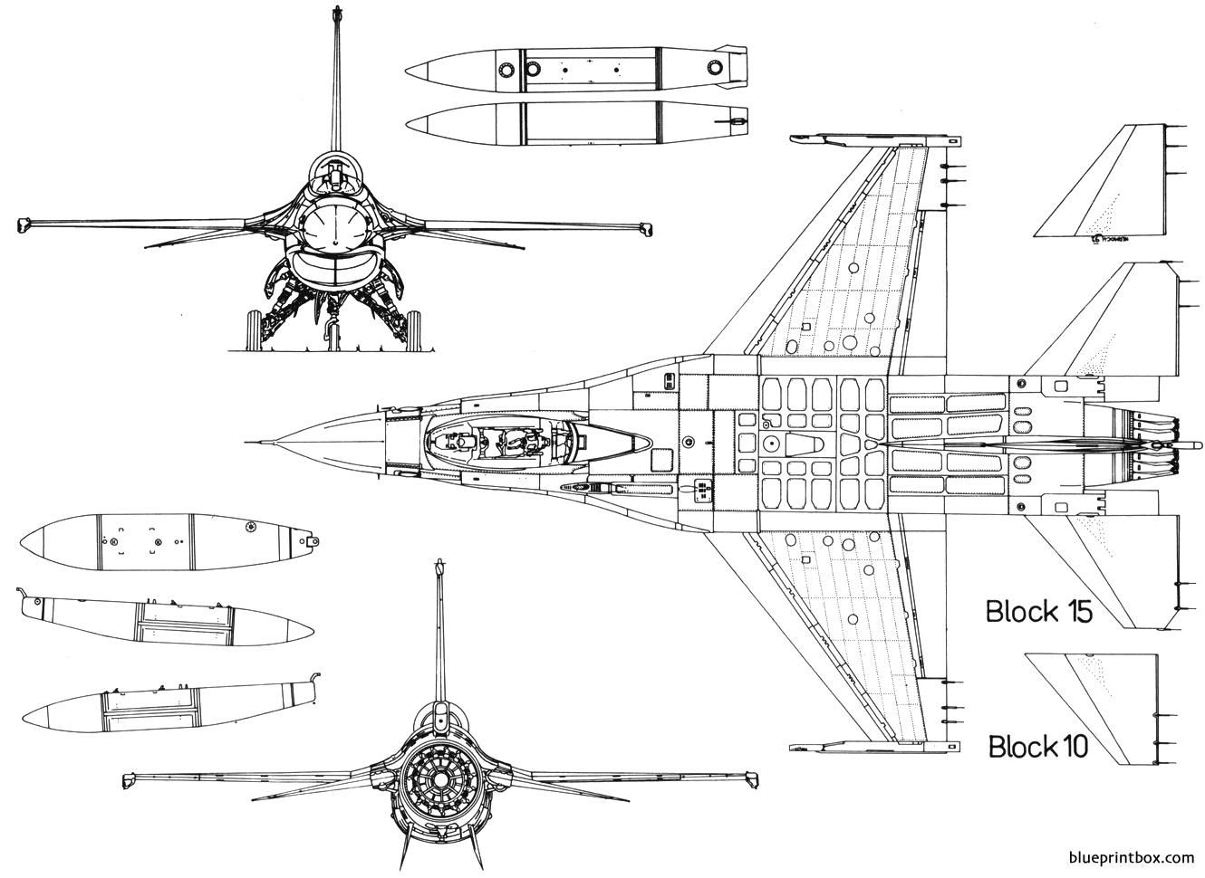 Planos del F-16 Fighting Falcon