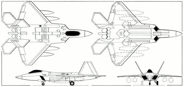 Planos del F-22 Raptor